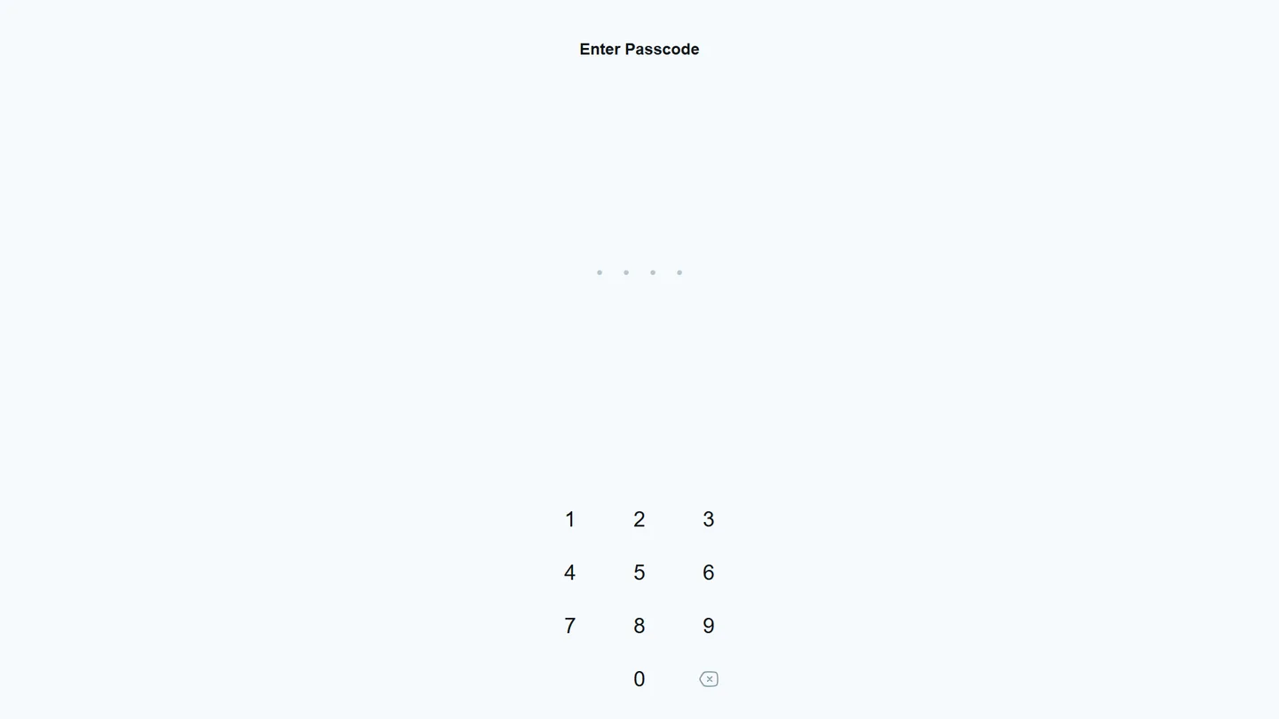 Login screen showing a generic failure toast