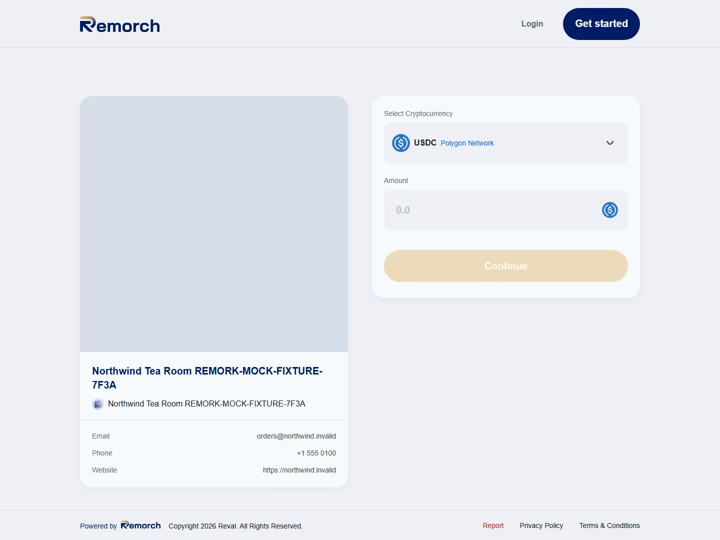 The same payment gateway at 1440 pixels wide, in two columns